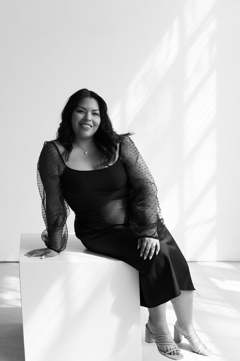 black and white branding photo