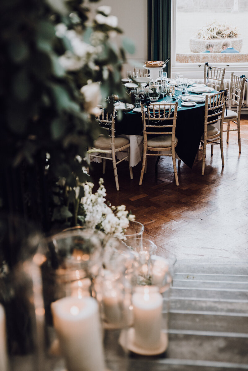 Wedding breakfast at Scorrier House