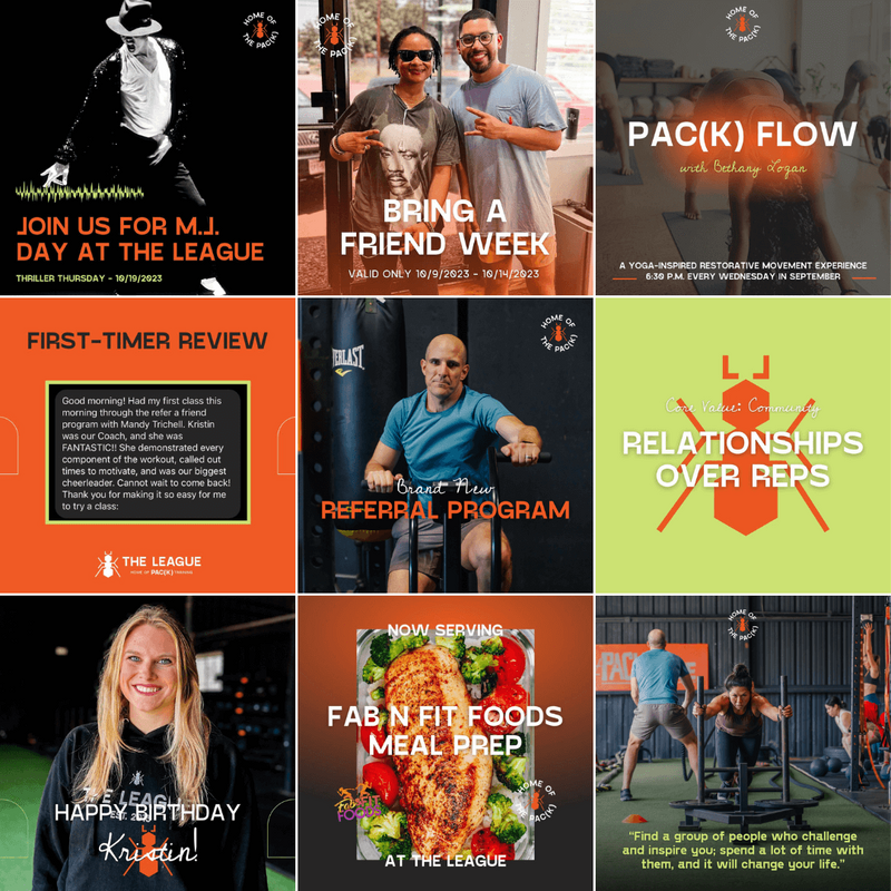 Social media management portfolio Houston