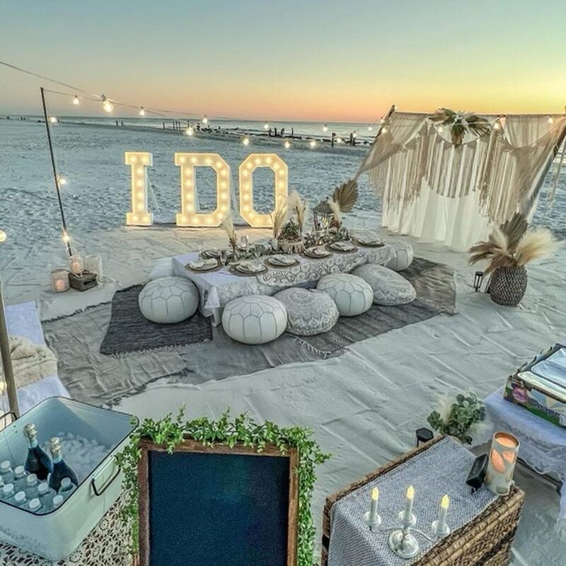 I do light up letters and picnic set up in Clearwater / Tampa area