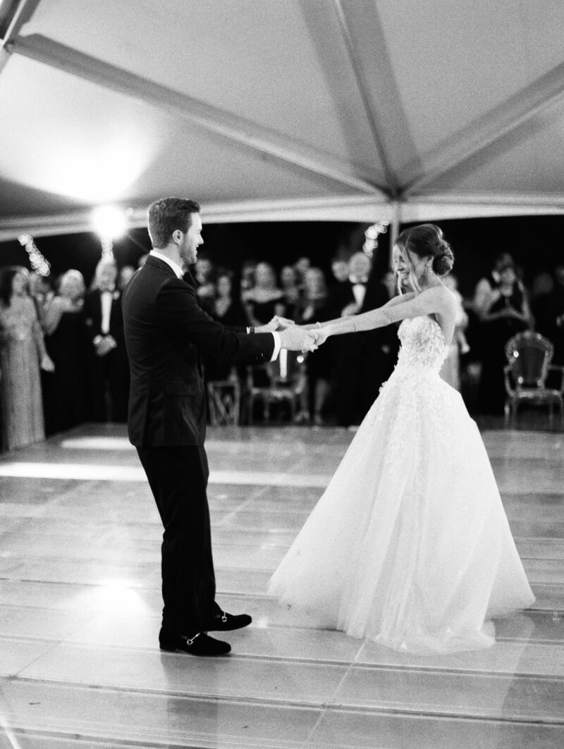 Bride and groom take their vows