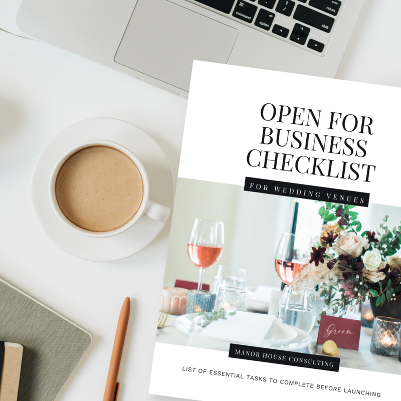 Open for Business Checklist for Wedding Venues - MHC - Flatlay