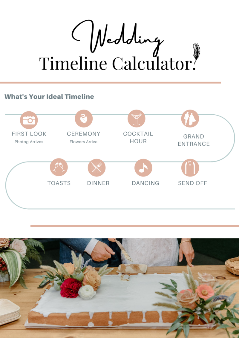Wedding Timeline Calculator Assorted Artistries