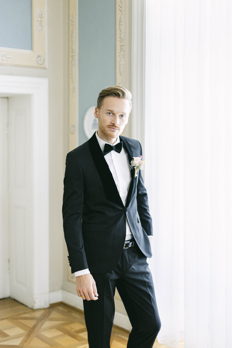 ženich svatební editorial Elegant Ludmila Esterková