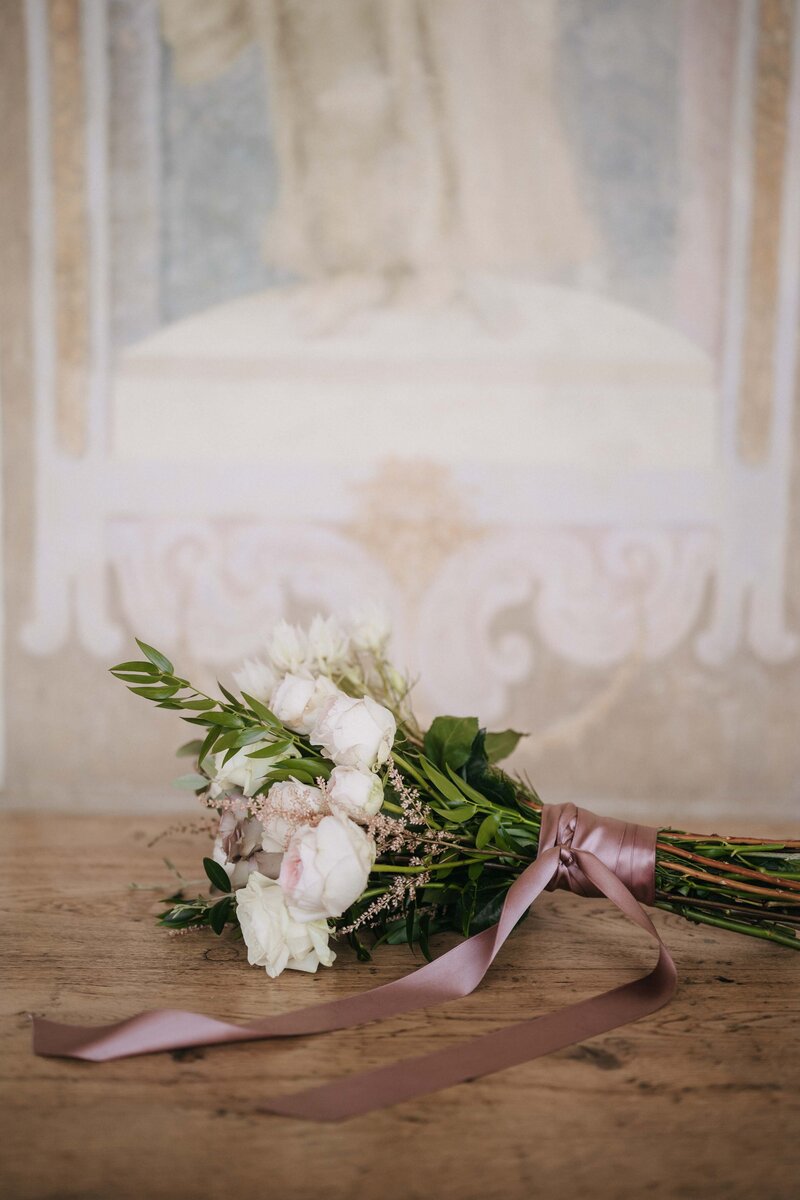 bouquet detail at villa mangiacane