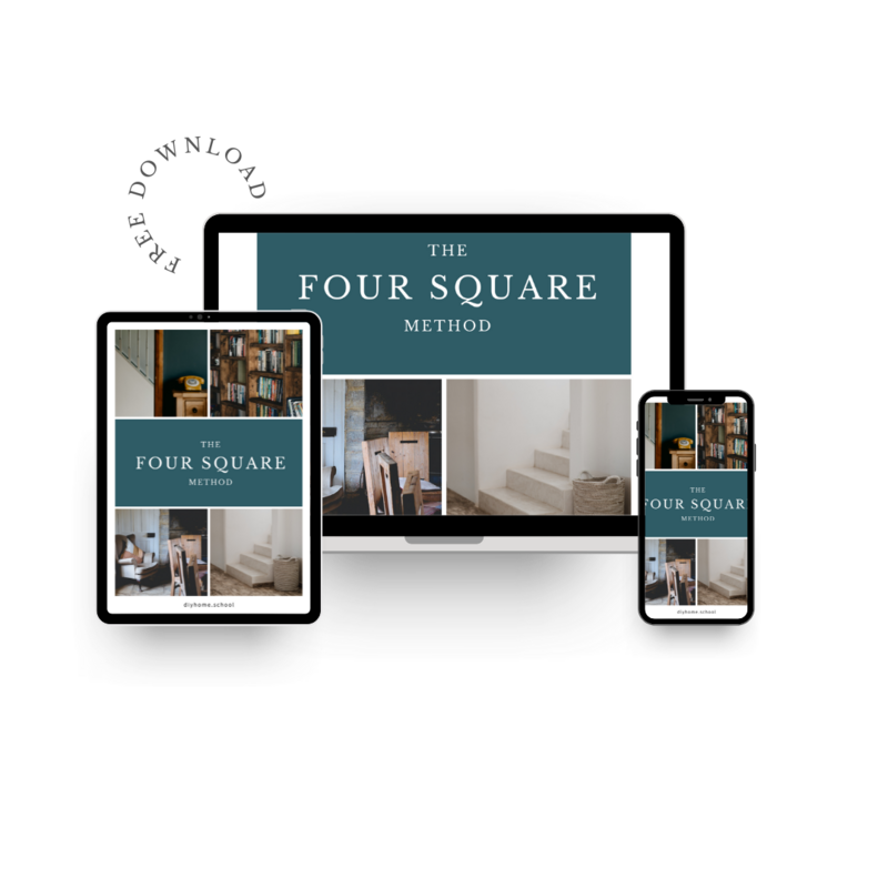 Four Square Method tech screen mockups