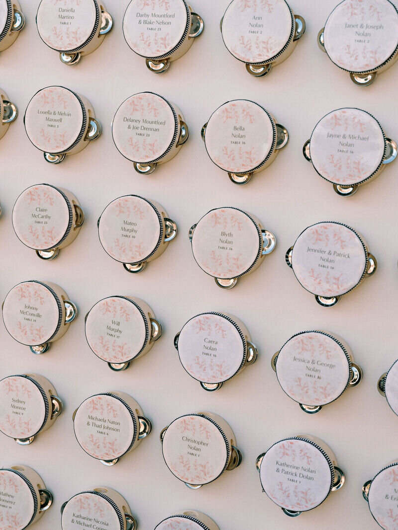 tamborine wedding wall blush wedding decor by @wedluxecreative for @gobella 2