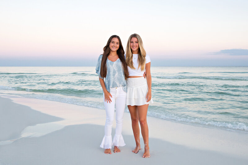 Sisters photographed on 30a