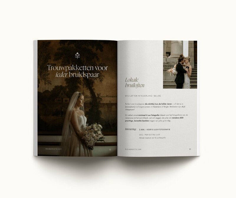 Brochure template voor fotografen Rising Roots 9