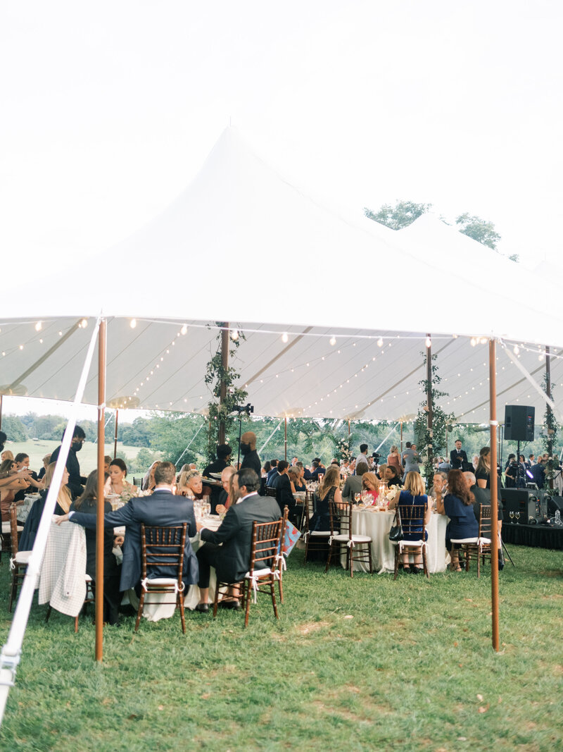 Luxury tented outdoor wedding