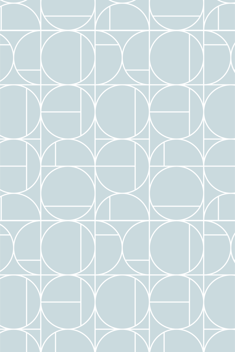 geometric pattern in powder blue