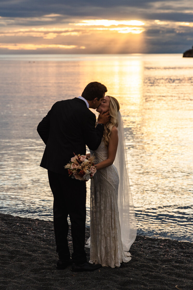 Brad+Sara - Black Beach Adventure Wedding - Silver Bay, MN-58