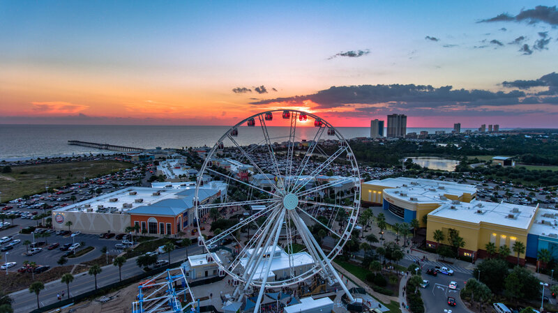 Pier Park-Sky Wheel at Sunset (1)