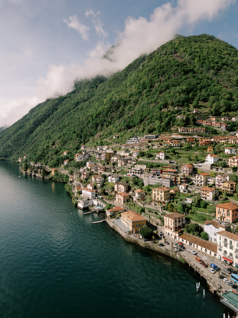 Destination wedding photos taken in Lake Como at Villa Balbiano, Italy.