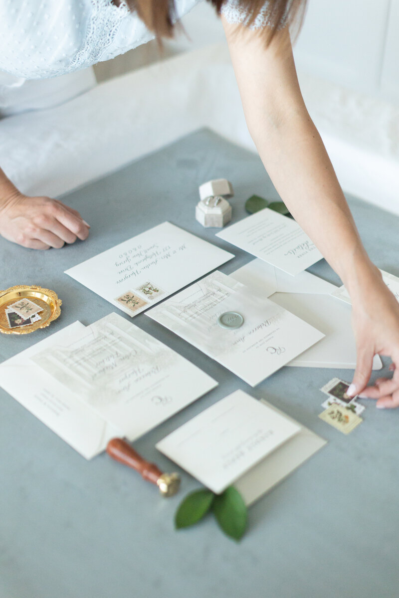 wedding invitation suite liz theal designs