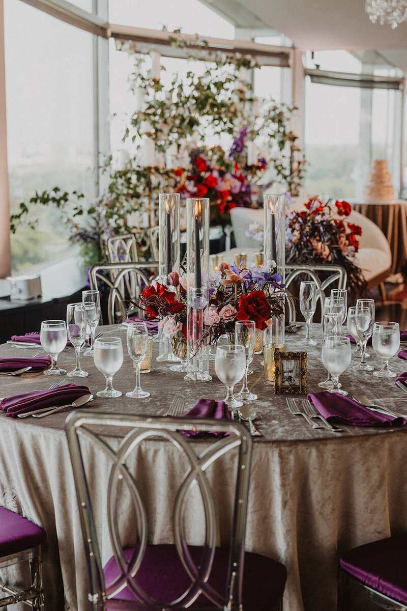 Wedding reception at Top of the Town in Virginia