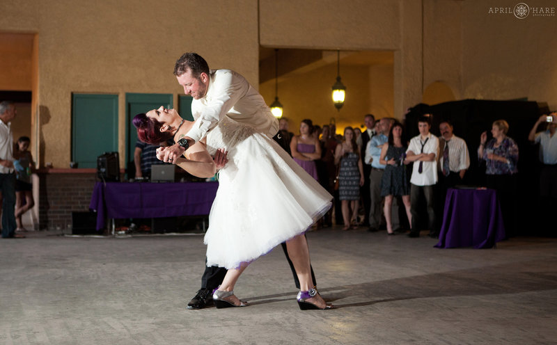 First Dance inside the City Park Pavilion Wedding Reception in Denver