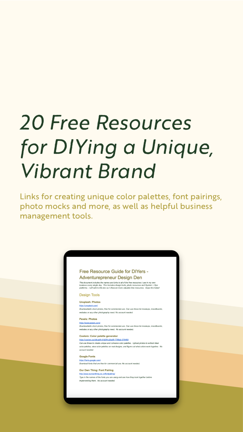 preview of the free resource guide document