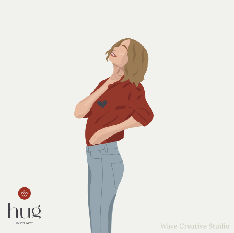 Hug Heart Uterus Connection Illustration FINAL