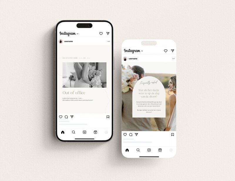 Neutrale Instagram templates voor fotografen Ivory Vines 10