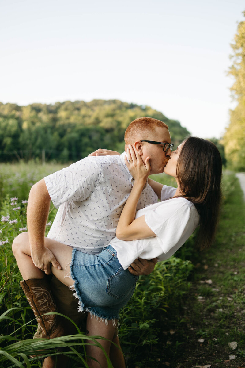 Romantic Summer Engagment Defiance Missouri  (2)
