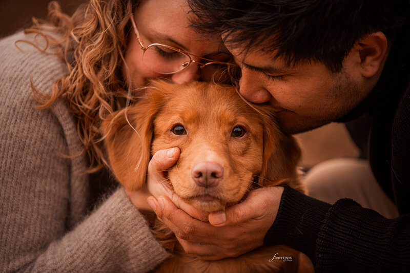 Een koppel fotoshoot met je hond, in prachtige natuur en een ontspannen sfeer