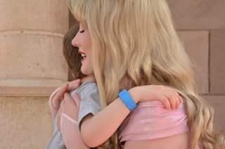 Bailey Collinge with a Disney Princess