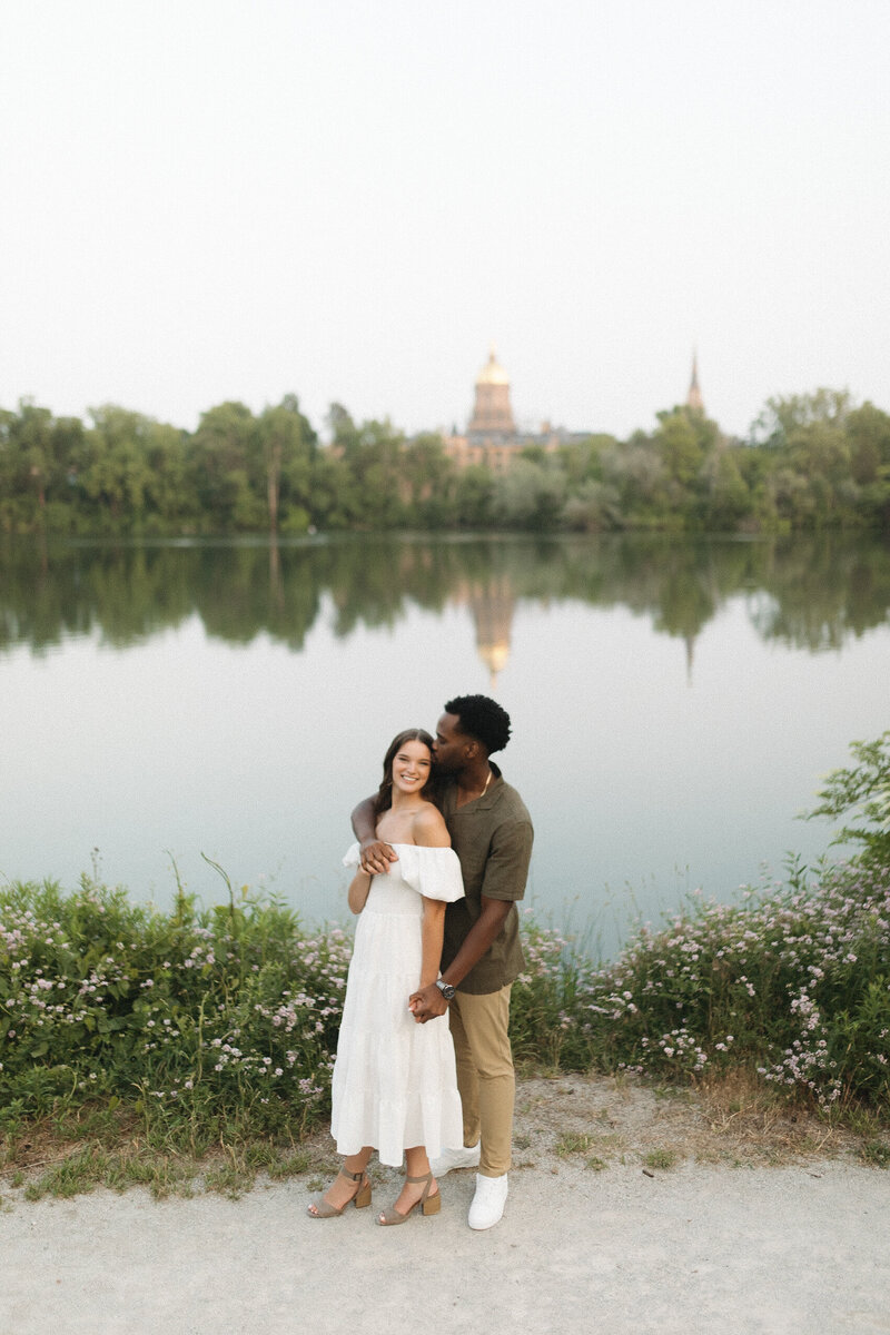 norte dame engagement session