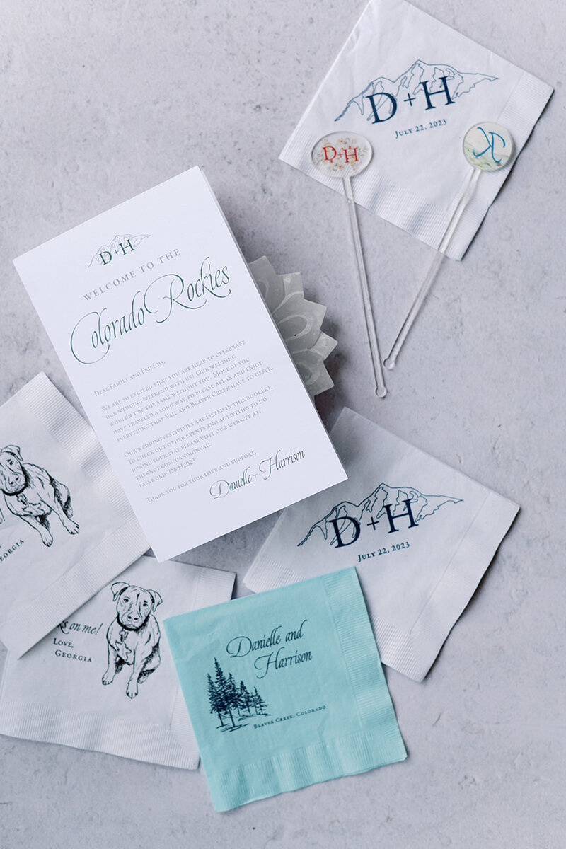 Custom Cocktail Napkins and Stir Sticks