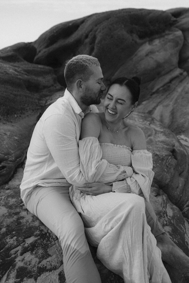 Cassie and Casey - Redhead Beach Engagement Shoot - Sweet Valencia Photography-5