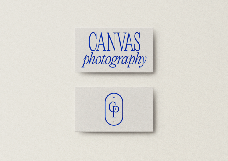 Canvas photography business card