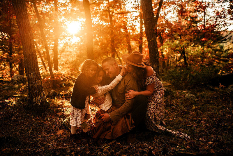 Family Outdoor Sunset Photography