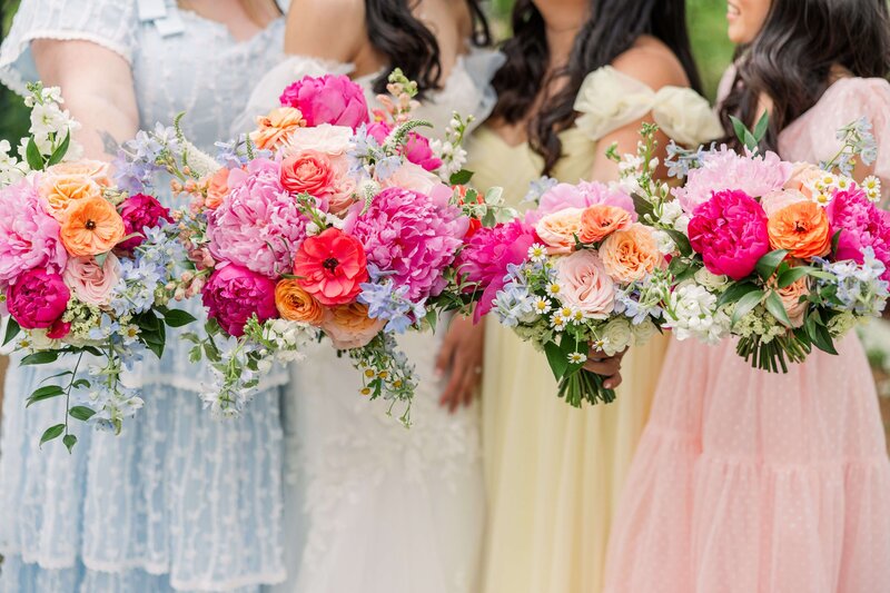 Colorful Spring Garden CDA Wedding