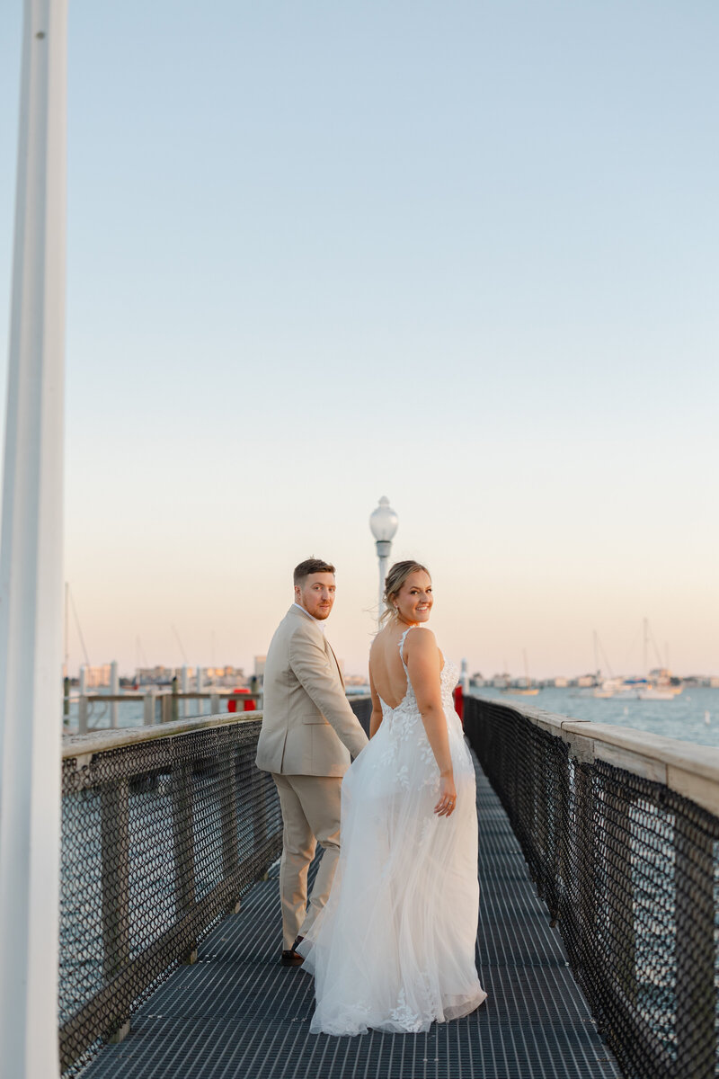 Gulfport Florida wedding couple with wedding coordinated by Day of Details