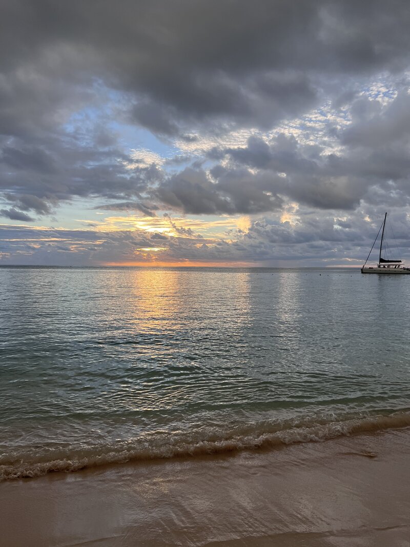 Beautiful Sky with Sailboats