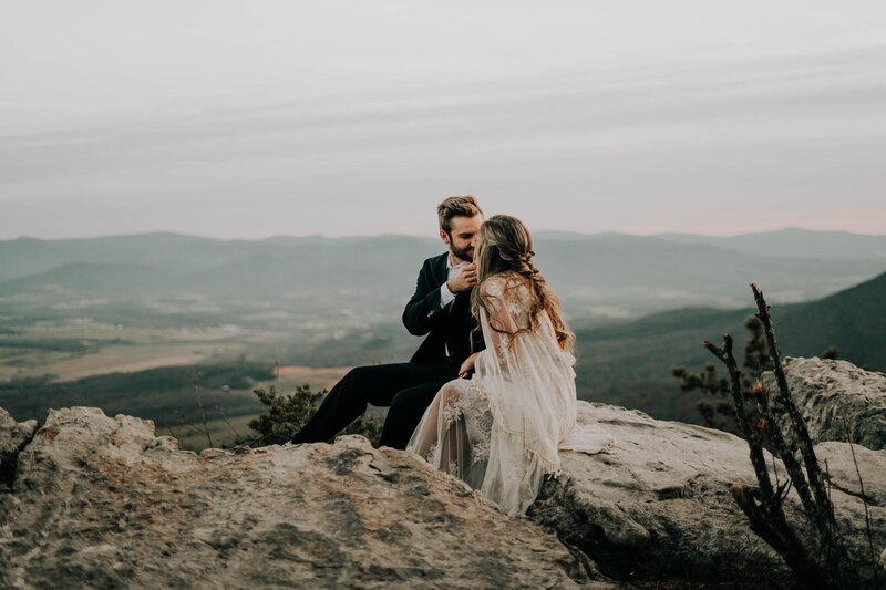 National Park Hiking Elopement in the mountains