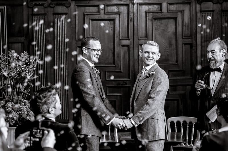 couple during wedding ceremony