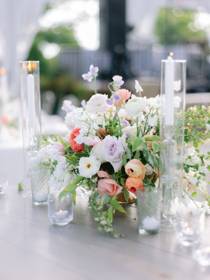 Colorful Floral Arrangement for a Wedding by Eric Kelley