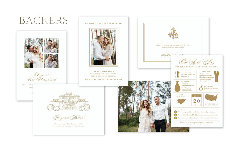 save the date backer examples