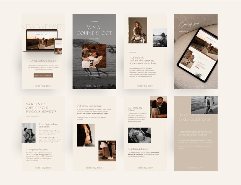 Minimal Instagram templates Blooming Bliss 15