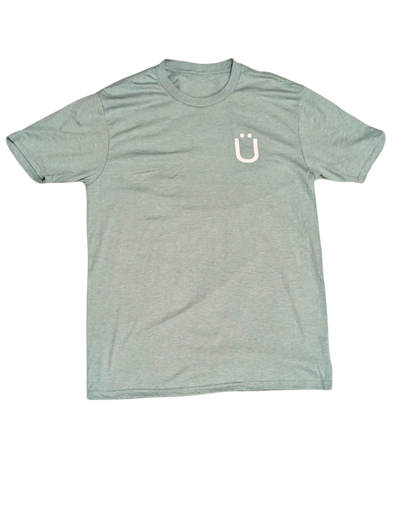 Green/White "Umlaut" Smiley T-Shirt