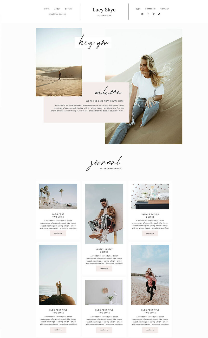 Charlie Rose Website Template