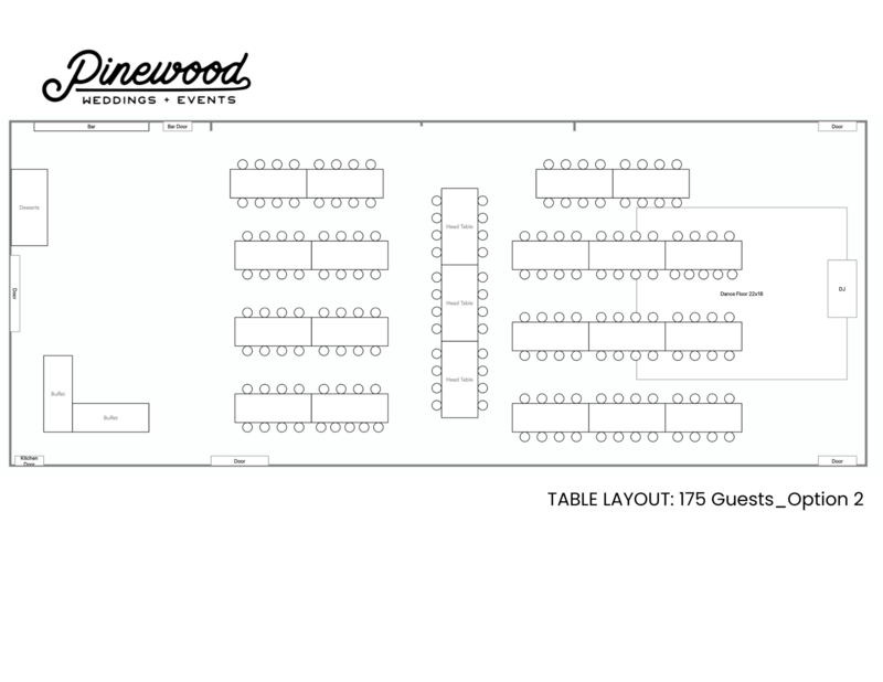 Pinewood Weddings and Events - Modern Wedding and Event Venue in Minnesota's Pine Forest - Talbe Layouts - 17