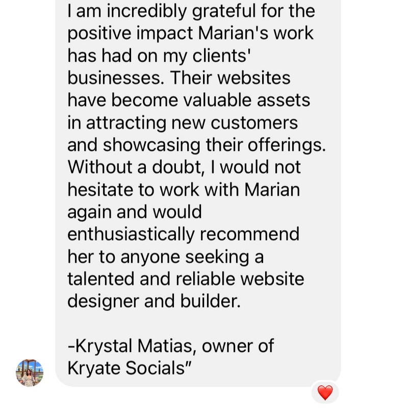 Kryate Socials Testimonial