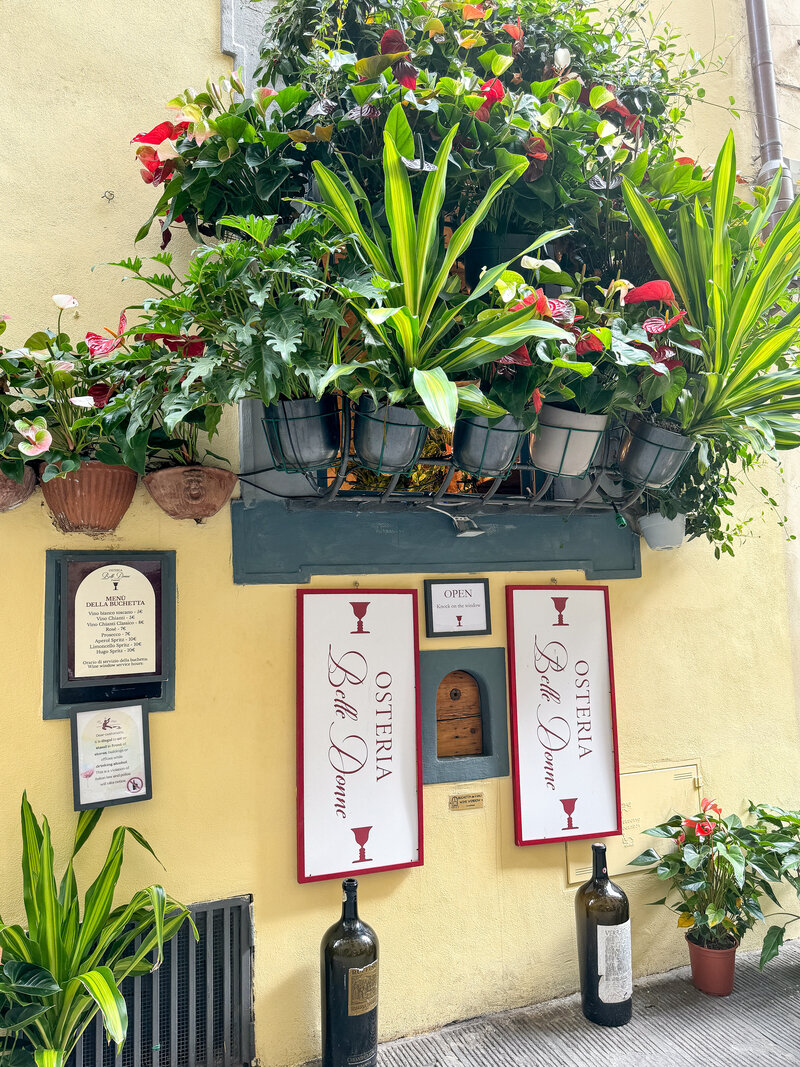 Florence Italy wine window  5