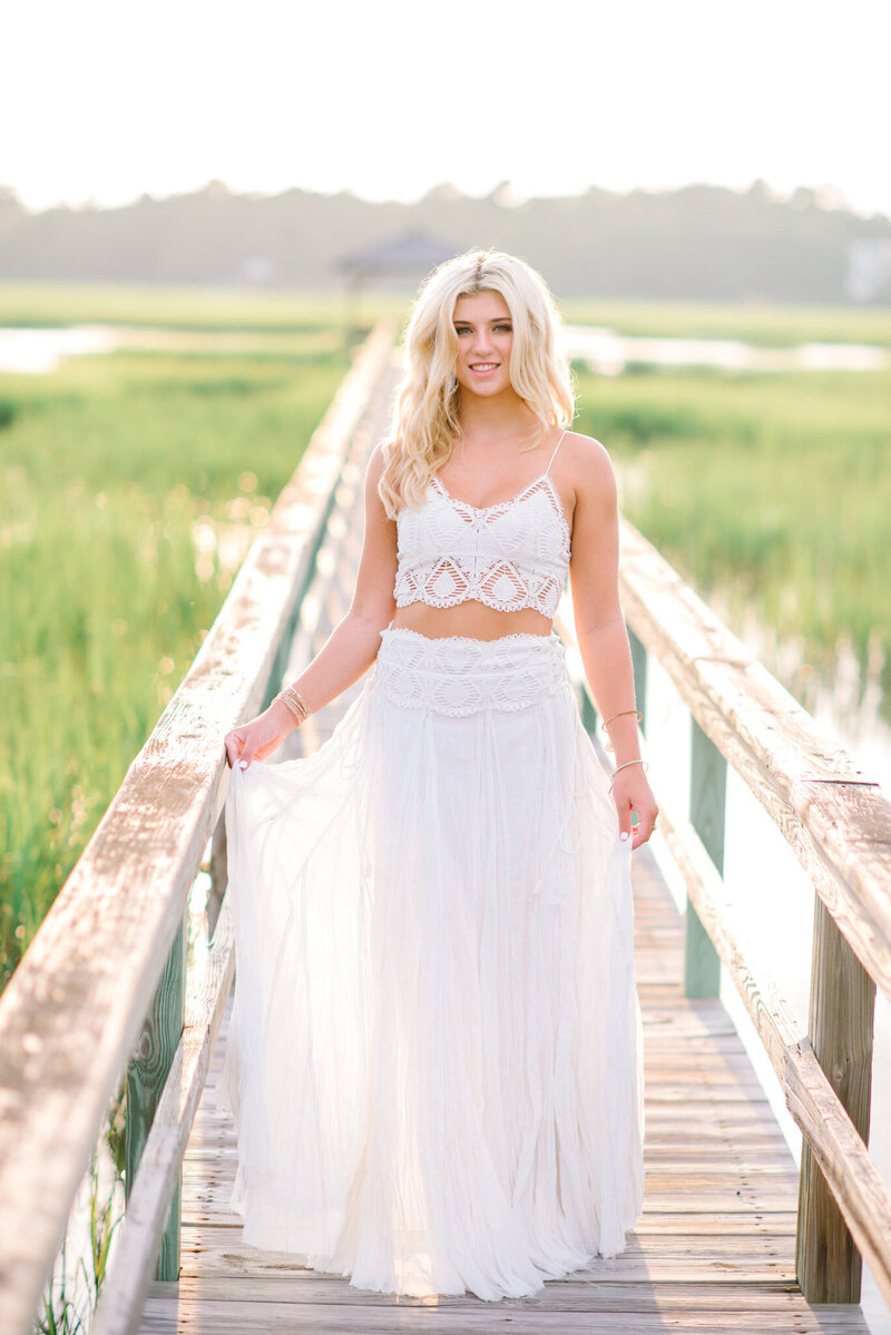 Senior Pictures in Pawleys Island, SC at Caledonia Golf and Fish Club -17