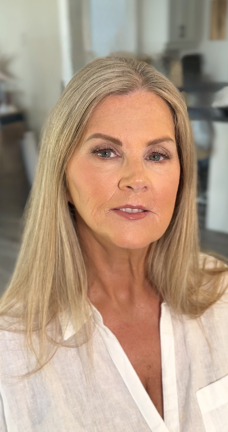 Mother of the bride subtle glam makeup look