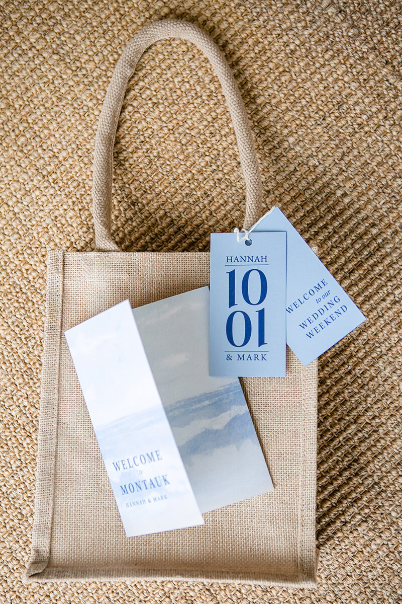 Montauk Wedding Welcome bag