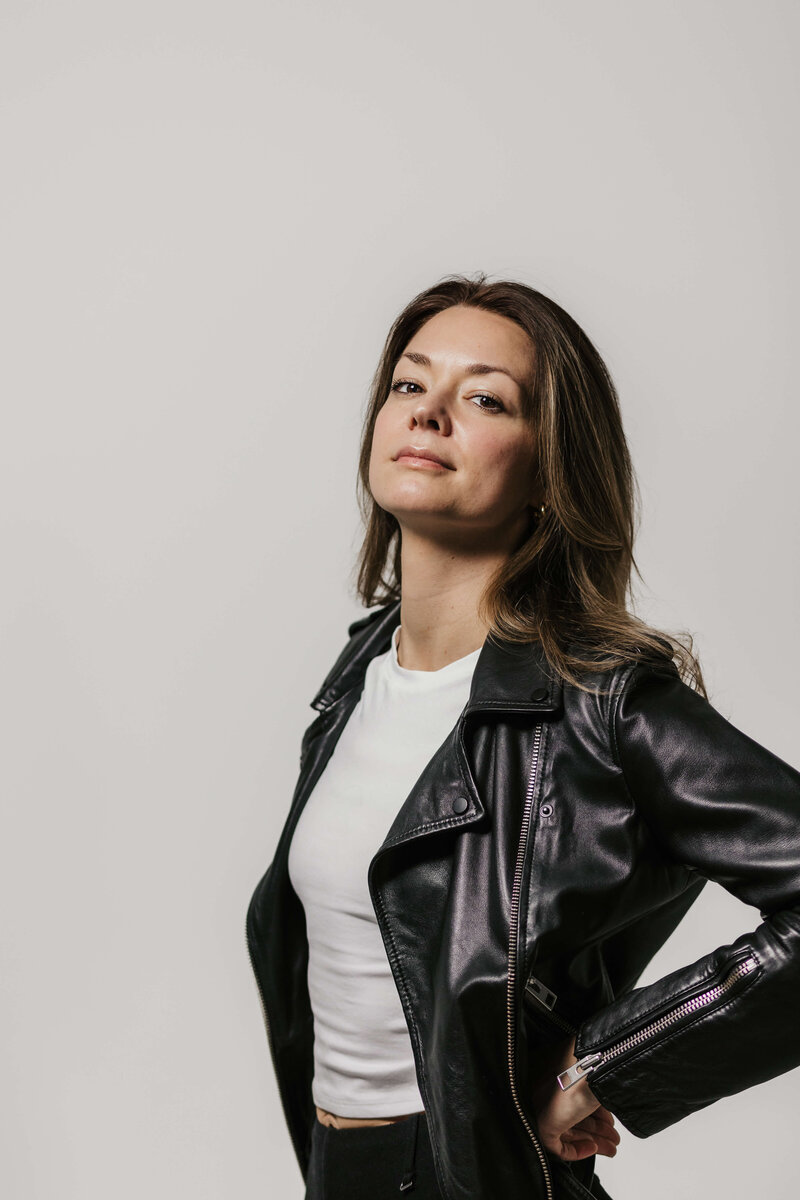Musician Sara Masterson confident in leather