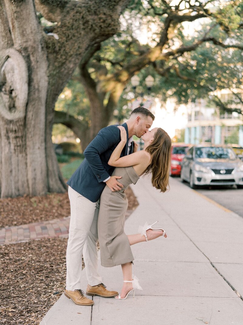 Emily and Nate's downtown Orlando engagement session